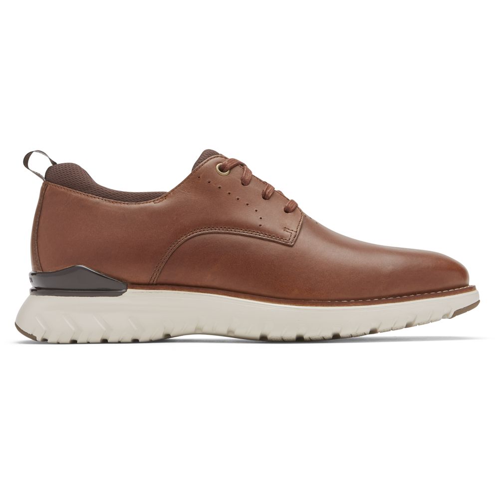 Sapatos Oxford Homem Rockport Total Motion Sport Plain Toe Marrom,Portugal UFZIM-0172